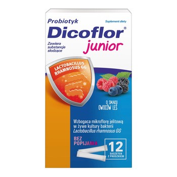 Zestaw 3 x Dicoflor Junior, saszetki z proszkiem, 12 szt.