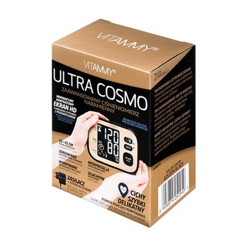 Vitammy Ultra Cosmo, ciśnieniomierz naramienny, kolor Golden Black, 1 szt.