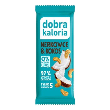 Dobra Kaloria, baton nerkowce i kokos, 35 g