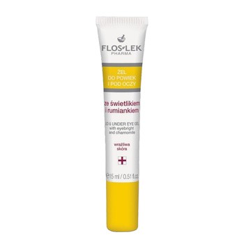 Flos-Lek Pharma, żel do powiek i pod oczy, ze świetlikiem i rumiankiem, 15 ml