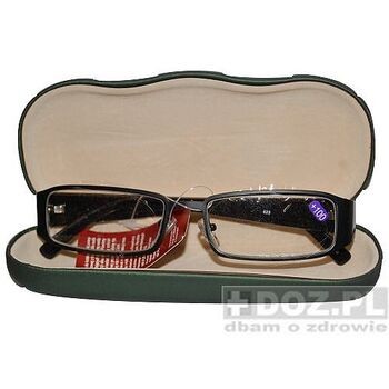 Okulary, do czytania + 1,0 Dptr (Niva Lux Optics), czarne
