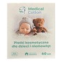Medical Cotton, Płatki kosmetyczne dla dzieci i niemowląt, 60 szt.