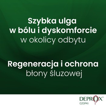 Deprox, czopki doodbytnicze łagodzące ból, 10 szt.