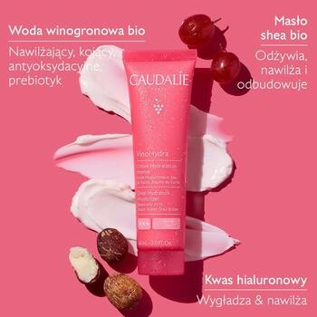 Caudalie VinoHydra, krem intensywnie nawilżający, 60 ml