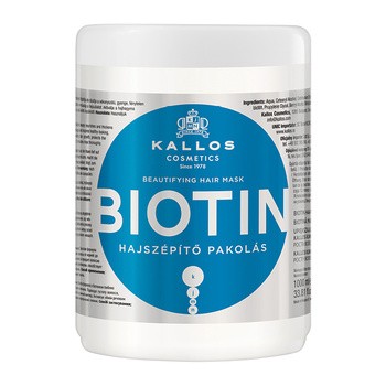 Kallos Kjmn, Maska upiększająca Biotin, 1000 ml
