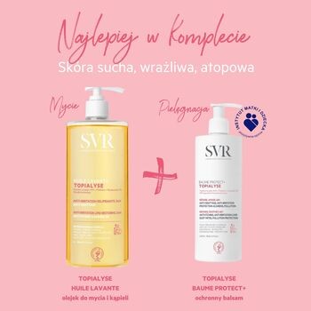 SVR Topialyse Huile Lavante, olejek micelarny do mycia i kąpieli, 1 l