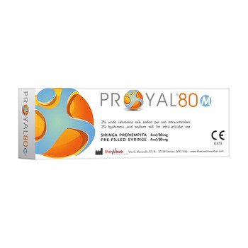 Proyal 80 M, żel dostawowy z kwasem hialuronowym (80 mg/4 ml), ampułko-strzykawka, 1 szt.