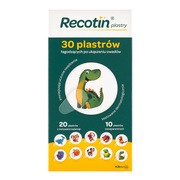 Recotin, plastry pielęgnujące i łagodzące po ukąszeniach owadów, 30 szt. https://azcdn.doz.pl/image/d/product/36f38545-scale-180x180.png