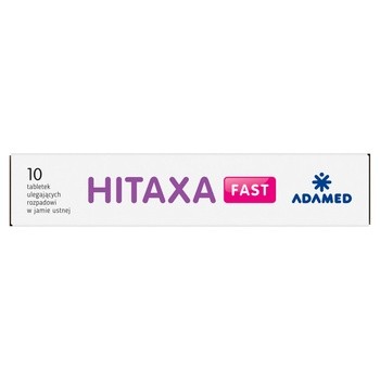 Hitaxa Fast, 5 mg, tabletki ulegające rozpadowi w jamie ustnej, 10 szt.