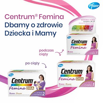 Centrum Femina 2 DHA, 30 tabletki + 30 kapsułki
