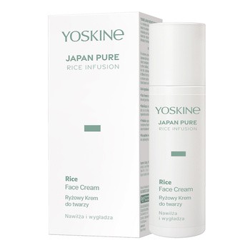 Yoskine Japan Pure Rice Infusion, krem do twarzy nawilżająco-wygładzający, 50 ml