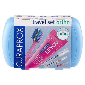 Curaprox Travel Set Ortho, zestaw podróżny, niebieski, 1 szt.