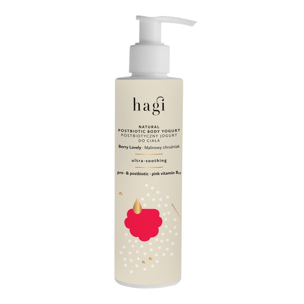 Hagi Hagi Natural, Malinowy Chruśniak, Postbiotyczny jogurt do ciała, 200 ml — Inhaltsstoffe und Bewertung