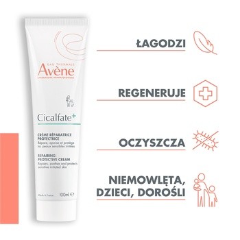 Avene Eau Thermale Cicalfate+, regenerujący krem ochronny, 100 ml