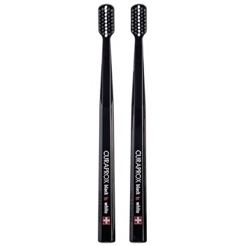 Curaprox, Black is White Duo, wybielająca szczoteczka do zębów, 2 szt.