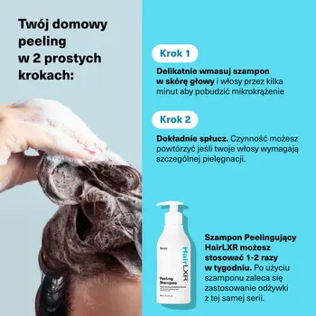 Dermz HairLXR, szampon peelingujący, 300 ml