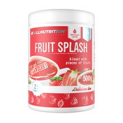 Allnutrition Fruit Splash, kisiel z kawałkami owoców, proszek o smaku truskawek, 500 g        