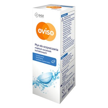 DOZ PRODUCT Oviso, płyn do oczyszczania miękkich soczewek kontaktowych, 360 ml