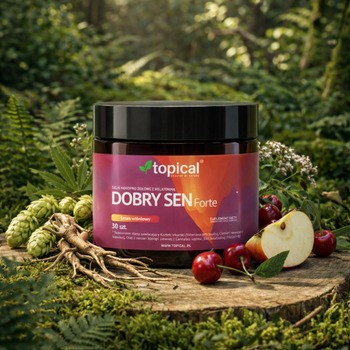 Dobry Sen Forte, żelki konopno-ziołowe z melatoniną, smak wiśniowy, 30 szt.