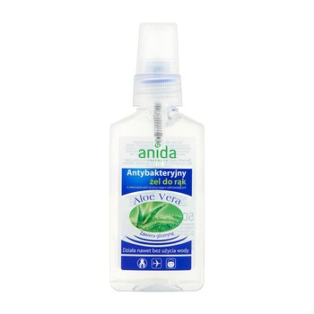 Anida Aloe Vera, antybakteryjny żel do mycia rąk, bez użycia wody, 50 ml