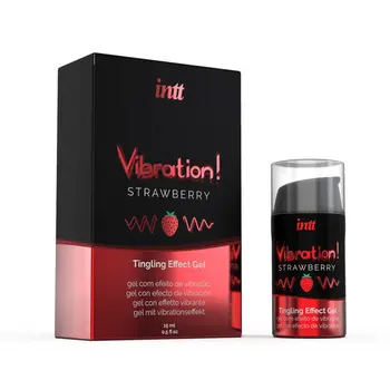 Intt Vibration! Strawberry, żel stymulujący, 15 ml