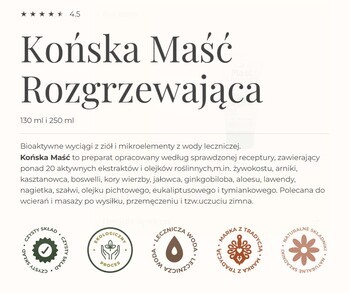 Gorvita, końska maść rozgrzewająca, 250 ml