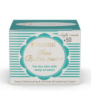 Nacomi, krem shea na noc, 50+, z tripeptydem, 50 ml