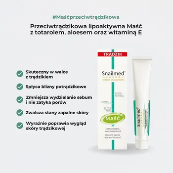 Snailmed, przeciwtrądzikowa maść lipoaktywna, 15 ml