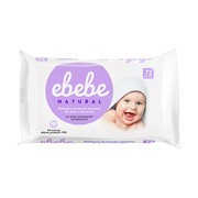 Ebebe Natural, chusteczki nawilżane dla dzieci i niemowląt, 72 szt.