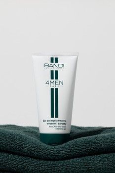 Bandi 4MEN Care, żel do mycia twarzy, włosów i zarostu, 150 ml