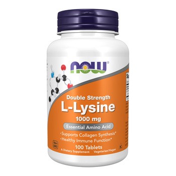 Now Foods L-Lysine, 1000 mg, tabletki, 100 szt.