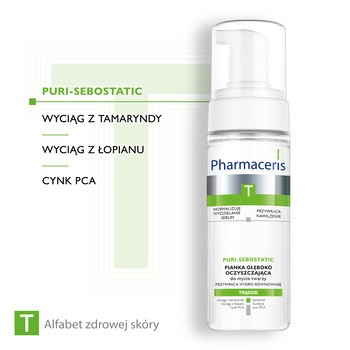 Pharmaceris T Puri-Sebostatic, pianka głęboko oczyszczająca, 150 ml