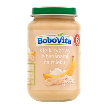 BoboVita, kleik ryżowy z bananami na mleku, 190 g