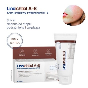 Linoichtiol A+E, krem ichtiolowy, z witaminą A, E, 50 g