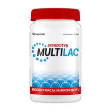 Multilac, kapsułki, synbiotyk (probiotyk +prebiotyk), 50 szt.