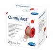 Omniplast, przylepiec mocujący z tkaniny wiskozowej, biały, 5 m x 2,5 cm, 1 szt.