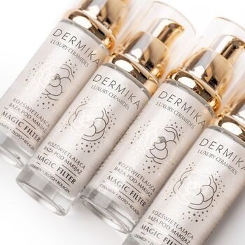 Dermika Luxury Ceramides, rozświetlająca baza pod makijaż, 30 ml