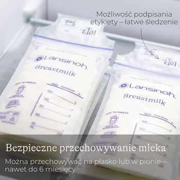 Lansinoh, woreczki do przechowywania pokarmu, 25 szt.