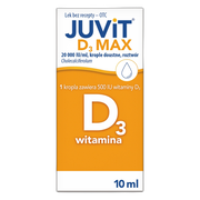 Juvit D3 Max, 20 000 IU/ml, krople doustne, 10 ml