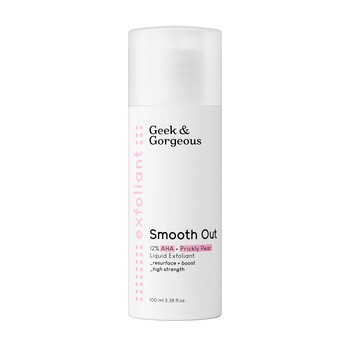 Geek & Gorgeous Smooth Out, tonik kwasowy z 12% AHA + kojącą opuncją figową, 100 ml