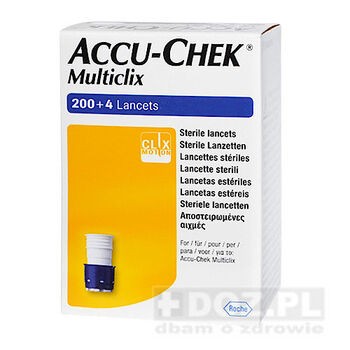 Accu-Chek Multiclix, lancety, 200 + 4 szt