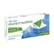 Imutest Alergia mleko, test  do wykrywania przeciwciał IgE, 1 zestaw