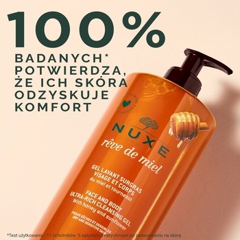 Nuxe Reve de Miel, Ultrabogaty żel do mycia ciała i twarzy, 750 ml