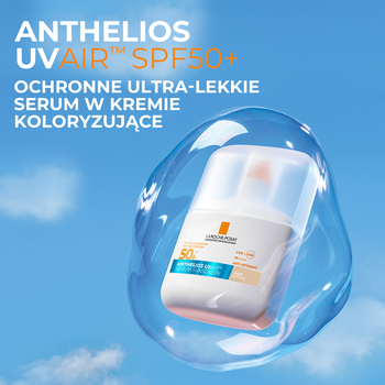 La Roche-Posay Anthelios UV AIR, ultra-lekkie serum ochronne barwiące SPF 50+, 50 ml