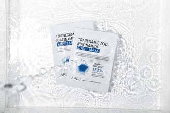 APLB Tranexamic Acid Niacinamide Sheet Mask, rozjaśniająca maska w płachcie z kwasem traneksamowym i niacynamidem, 25 ml
