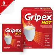 Gripex Hot, proszek do sporządzania roztworów, 8 saszetek
