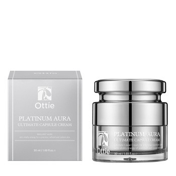 Ottie Platinum Aura, przeciwstarzeniowy krem do twarzy z platyną, 50 ml
