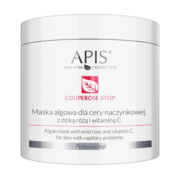 Apis Couperose Stop, maska algowa dla cery naczynkowej z dziką różą i witaminą C, 200 g