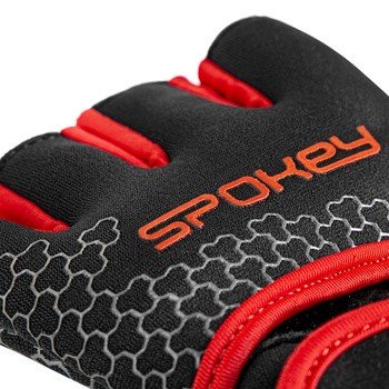 Spokey, Lava, rękawice fitness do ćwiczeń, rozmiar m, czerwone, 2 szt.