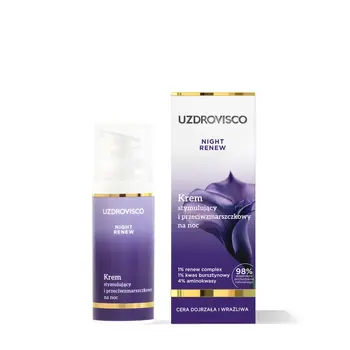 Uzdrovisco Night Renew, krem stymulujący i przeciwzmarszczkowy na noc, 50 ml